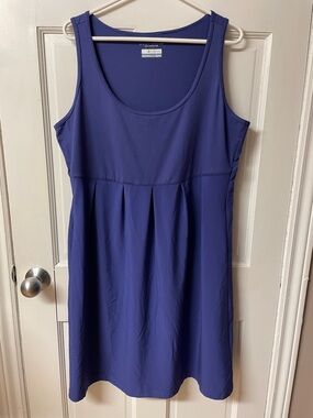 Columbia Omni-Shade sun protection blue tank summer dress women’s size XL